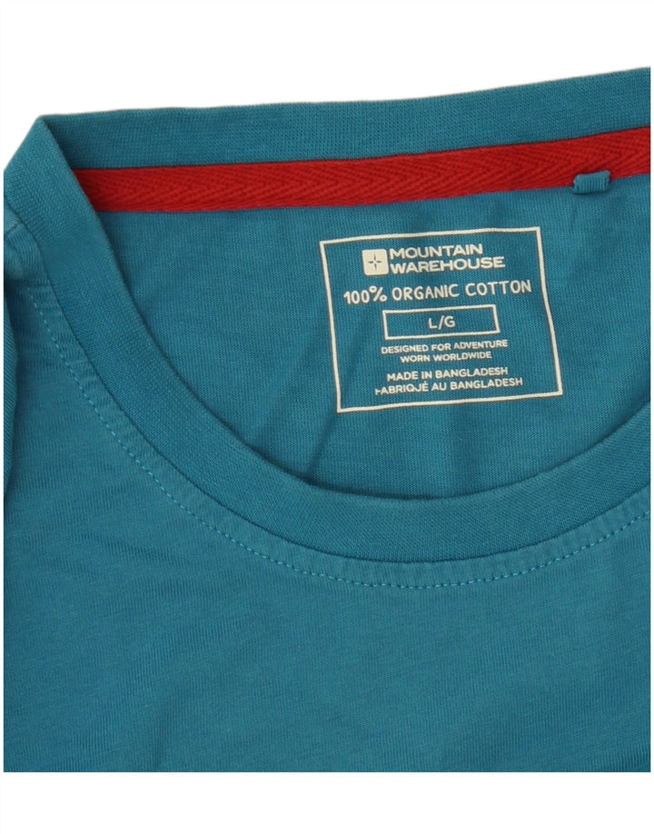 Tricou grafic pentru bărbați Mountain Warehouse Top mare, albastru, bumbac
