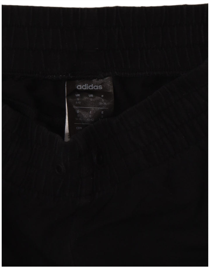 Pantaloni de trening pentru femei ADIDAS Joggeri UK 8/10 Bumbac negru mic