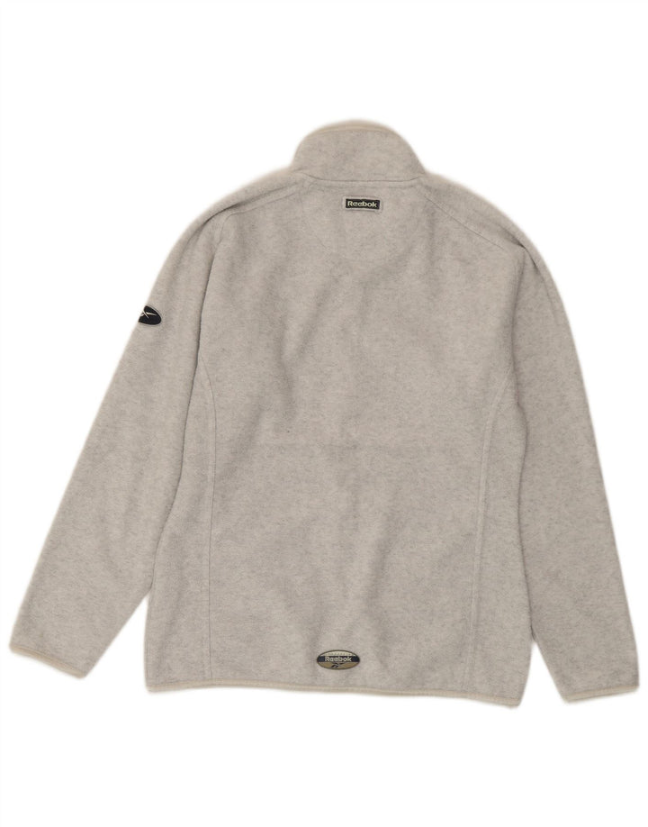 Jachetă Fleece Reebok pentru femei UK 10 Small Gri Flecked Poliester
