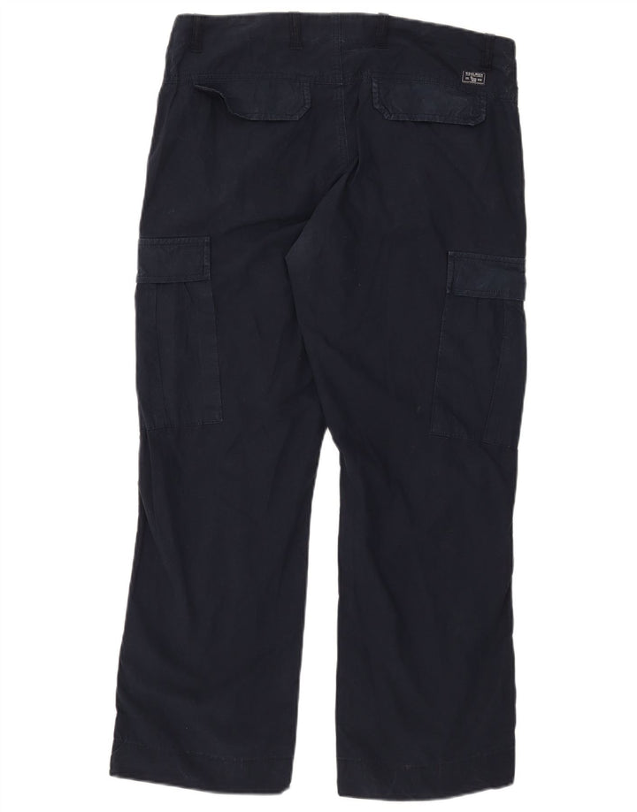 Pantaloni cargo drepti pentru bărbați Woolrich W34 L27 bleumarin