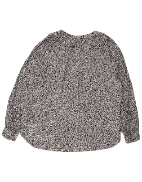 Bluză cu cămașă pulover pentru femei Marks & Spencer UK 20 2XL Alb Animal Print