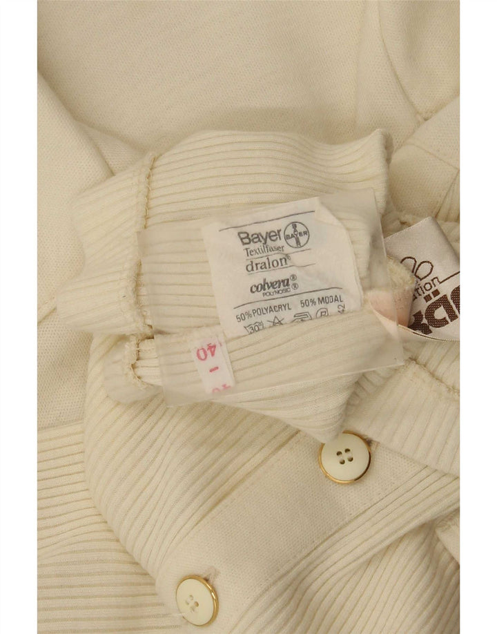 Pulover cardigan cu mânecă scurtă pentru femei Karner IT 40 Small Off White