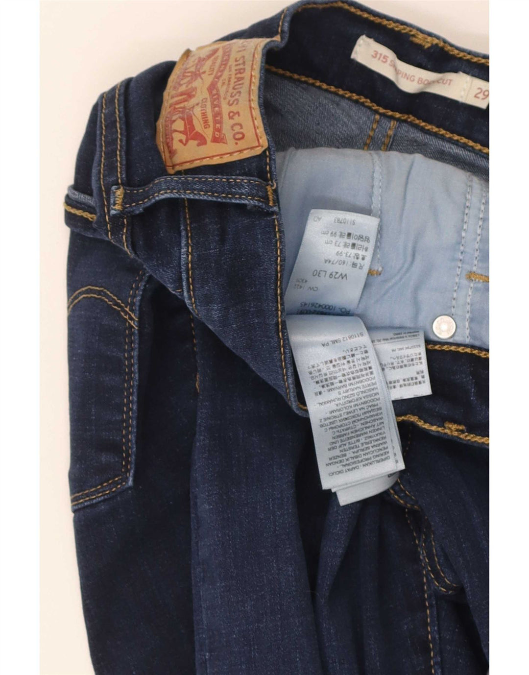 Blugi Levi's 315 Shaping Bootcut W29 L30 Bumbac albastru