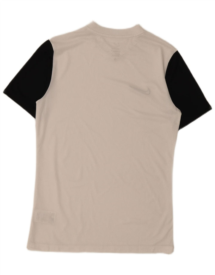 Tricou pentru bărbați Nike Dri Fit Slim Top Mediu Alb Poliester Colorblock