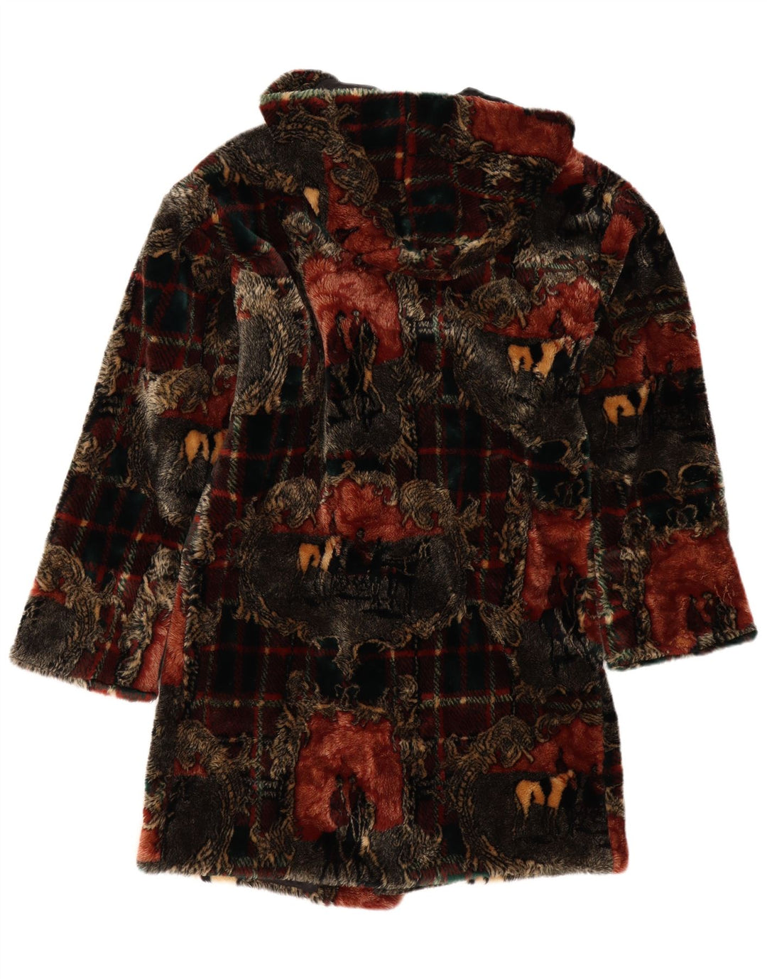 Duffle Coat pentru femei Donnybrook UK 12 Medium Multicolor Check