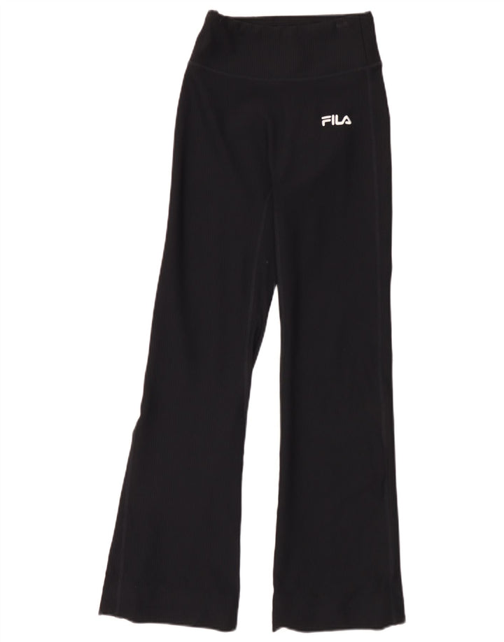 Pantaloni de trening Fila pentru femei UK 10 Small Black Nylon