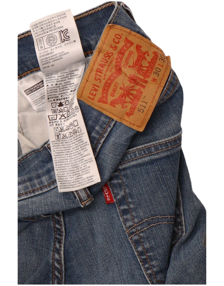 Blugi Levi's 511 Slim pentru bărbați W30 L30 Bumbac albastru