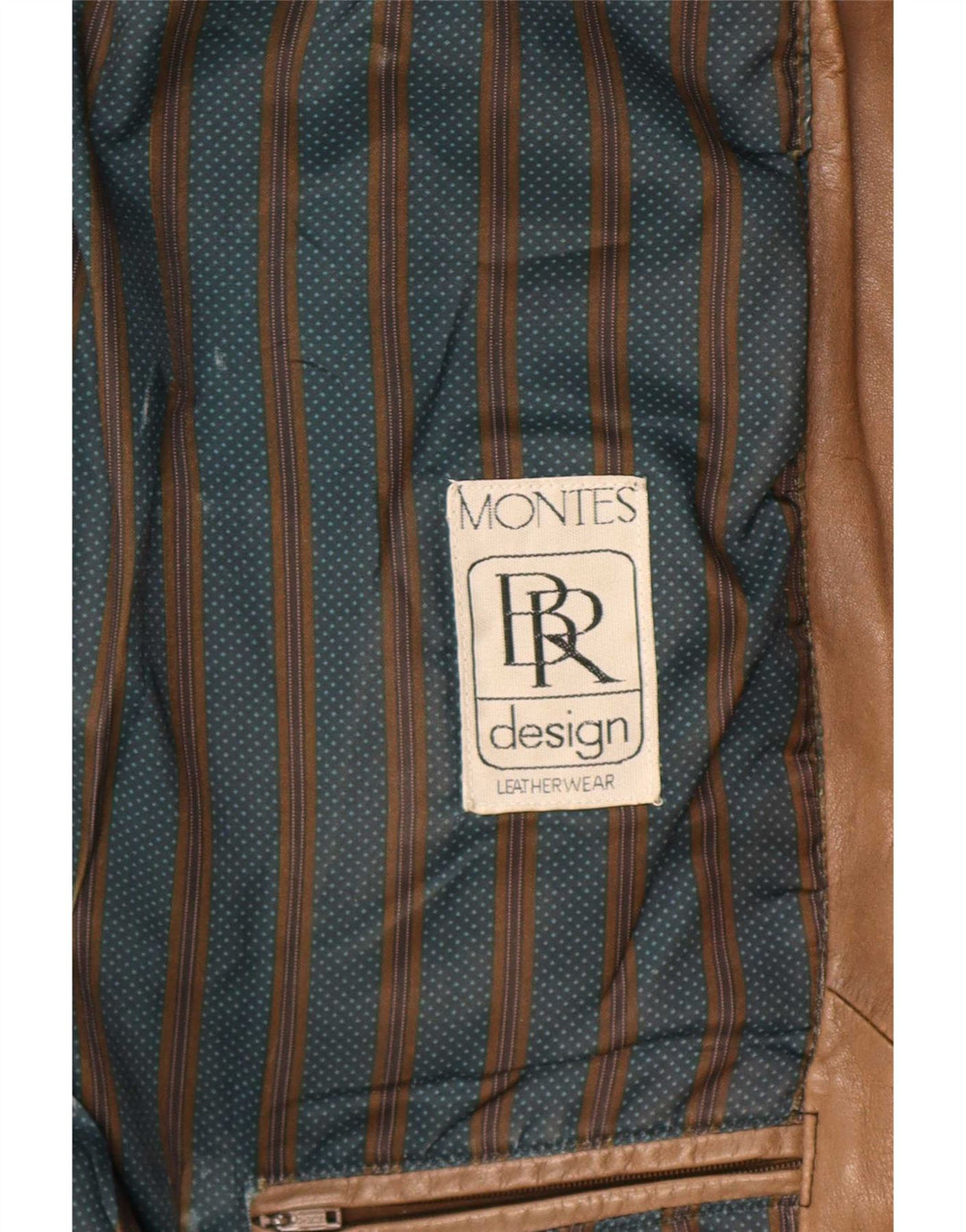 Palton de piele supradimensionat pentru femei Montes UK 18 XL maro