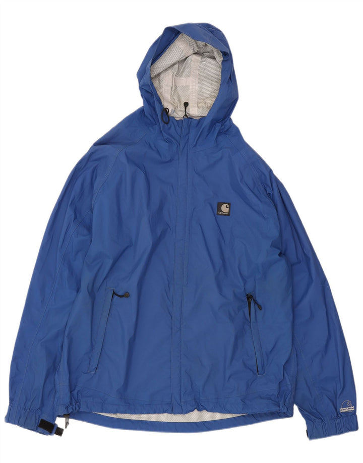 Jachetă de ploaie cu glugă pentru bărbați Carhartt UK 40, mare, albastru, nailon