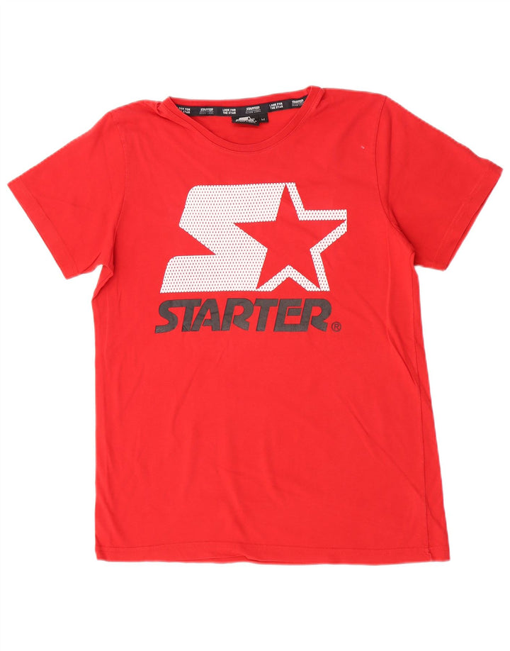 Tricou grafic pentru bărbați Starter Top Bumbac Roșu Mediu