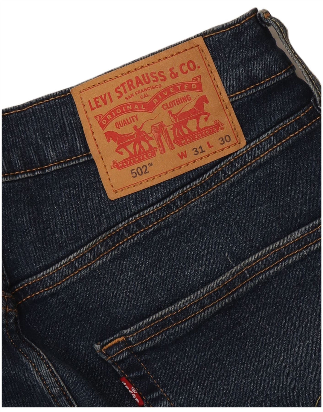 Blugi conici pentru bărbați Levi's 502 W31 L30 bleumarin