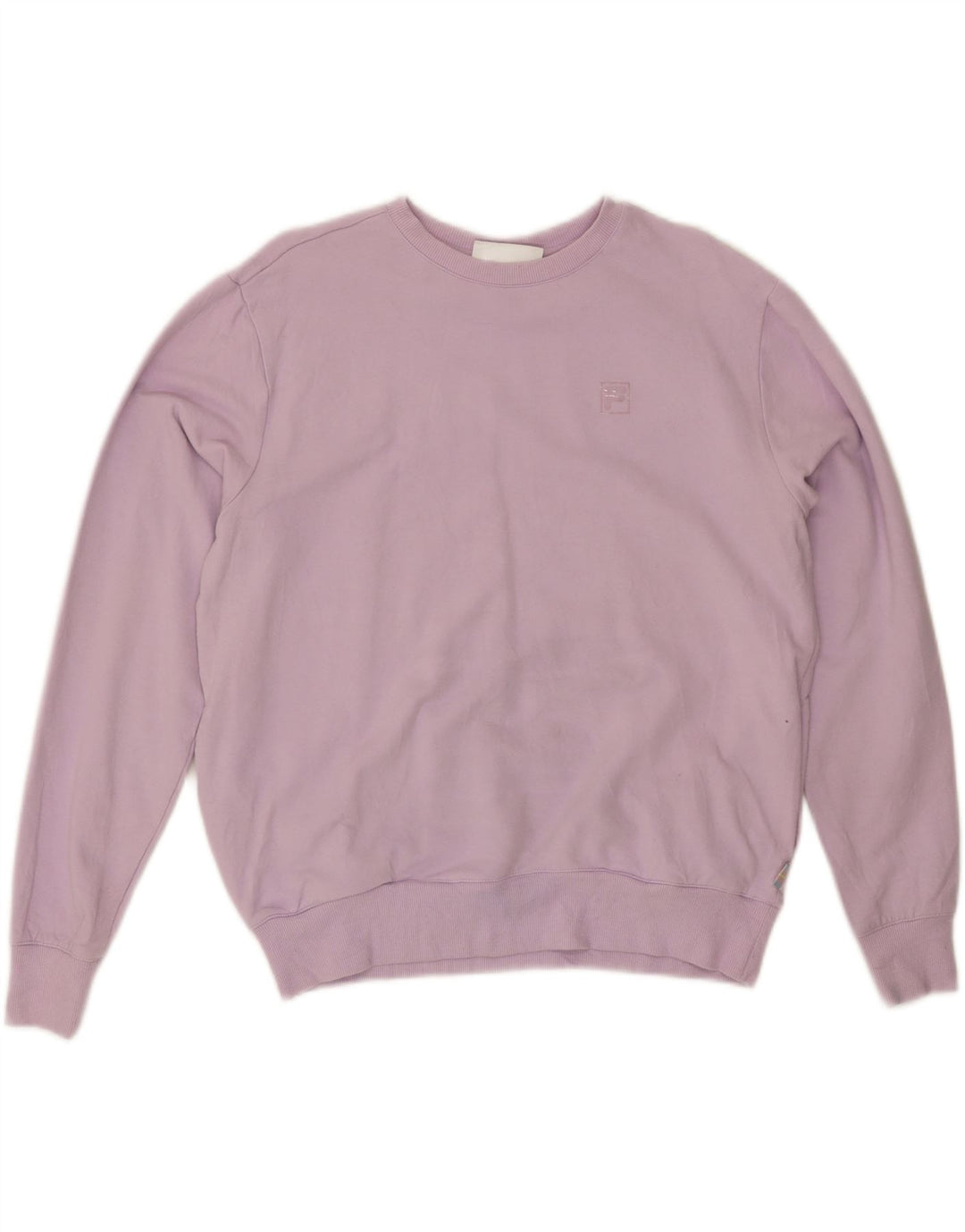 FILA Womens Oversized Sweatshirt Jumper UK 14 Medium Purple Vintage Fila and Second-Hand Fila from Messina Hembry 