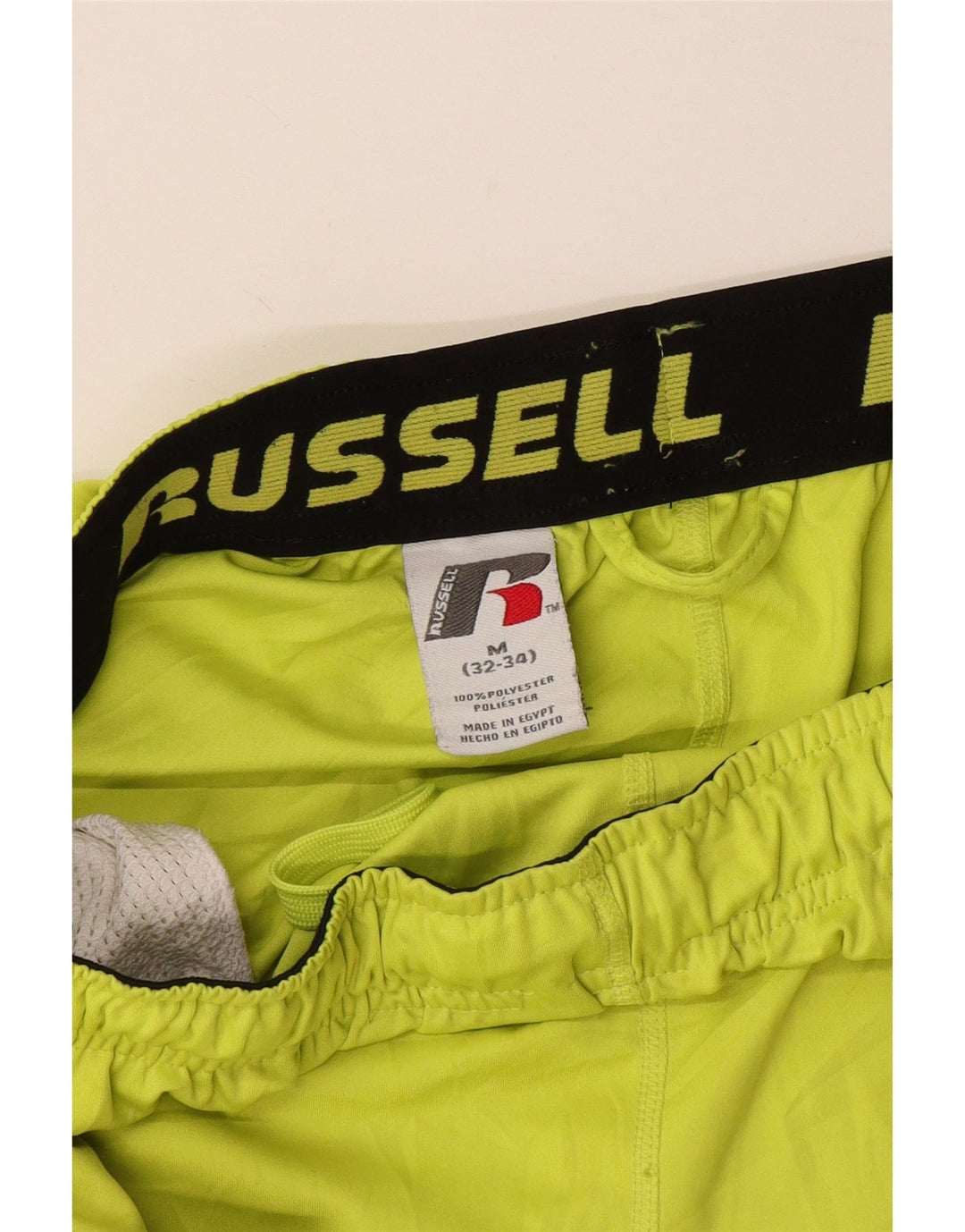 Pantaloni scurți sport Dri-Power pentru bărbați RUSSELL ATHLETIC Poliester verde mediu