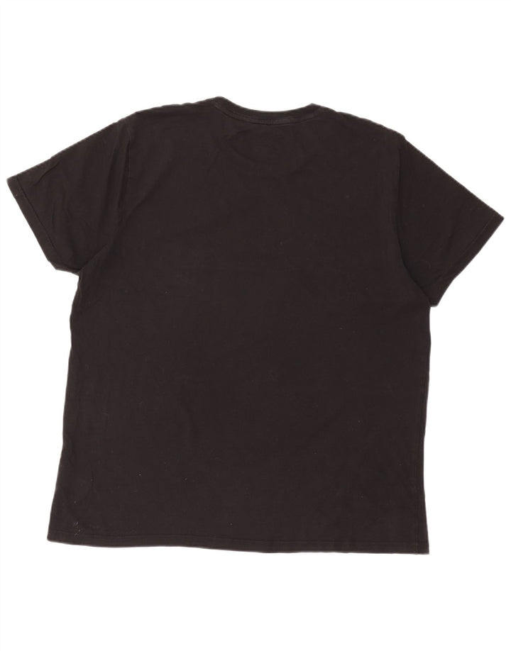 Tricou grafic LEE pentru bărbați, cu croiala normală, XL, bumbac negru