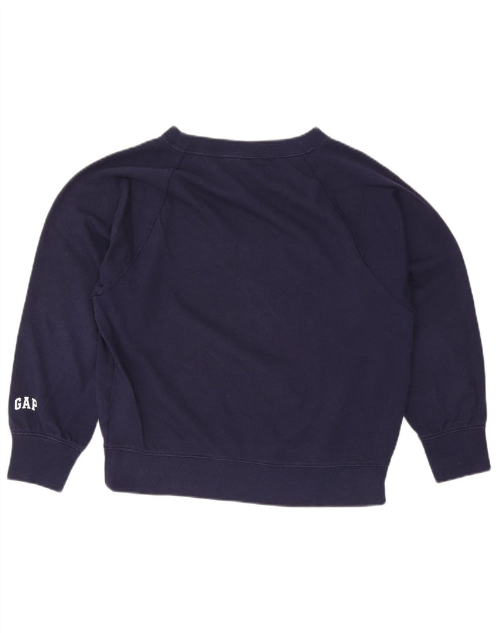 Hanorac supradimensionat pentru femei Gap Pulover UK 10 Bumbac bleumarin mic
