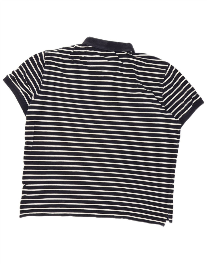 Cămașă polo Massimo Dutti pentru bărbați, mare, bleumarin, cu dungi