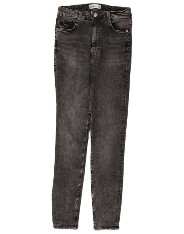 Blugi skinny dama Zara EU 38 Mici L28 L28 Bumbac gri