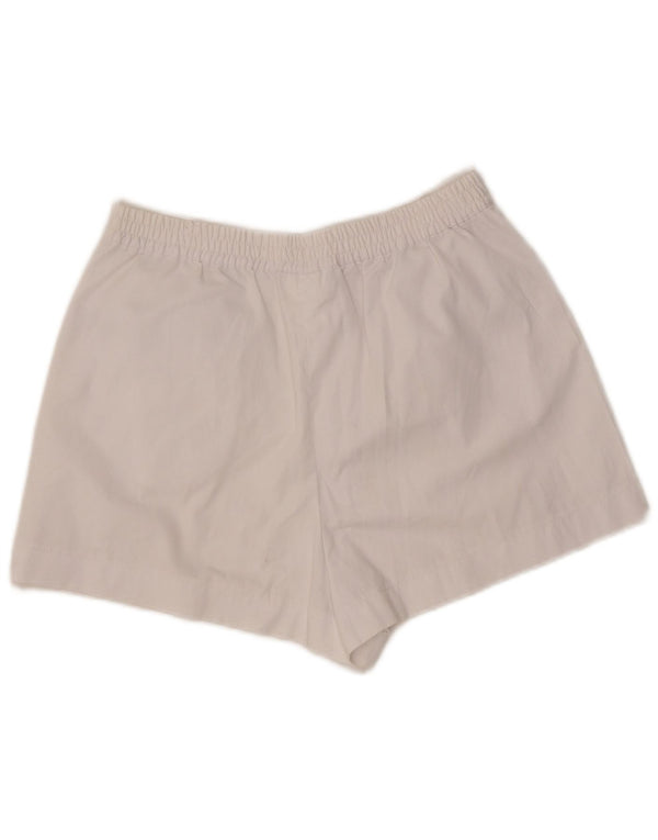 Sergio Tacchini Womens Sport Shorts EU 40 Medium W27 White Polyester Sports