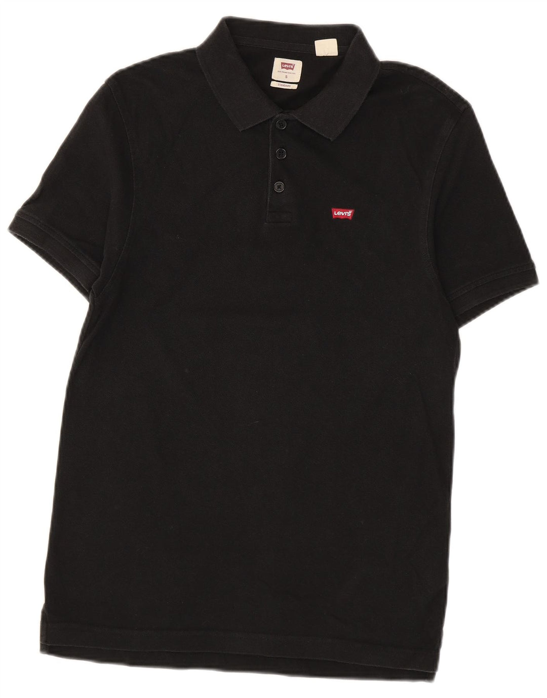 Tricou polo standard Levi's pentru bărbați, bumbac negru mic