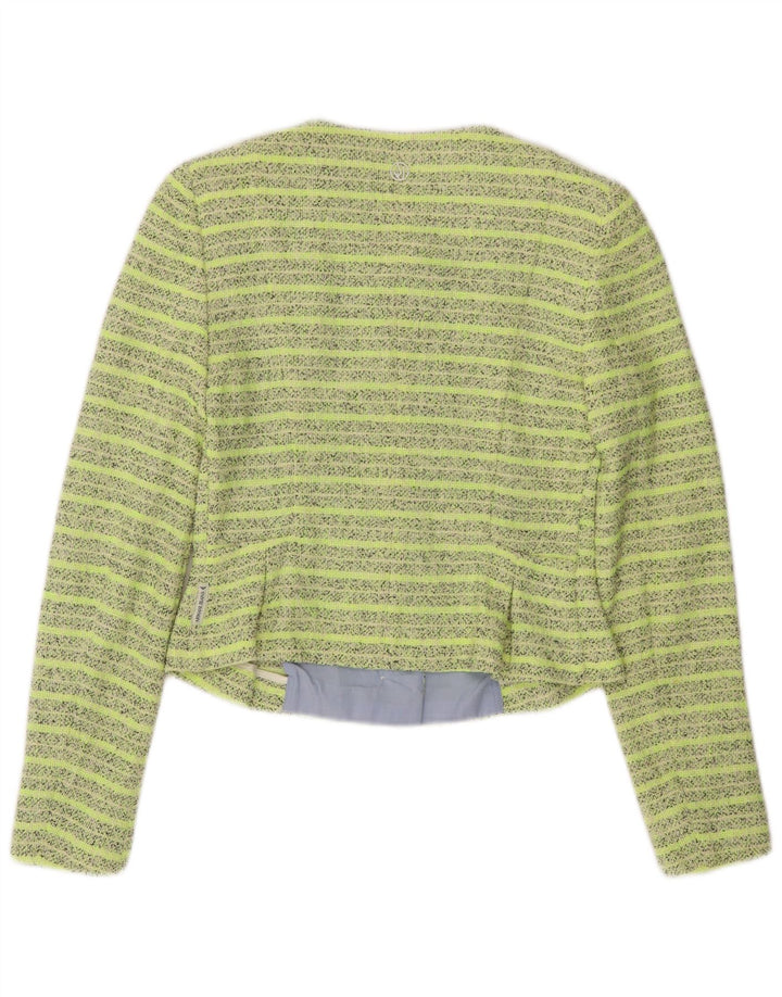 ARMANI JEANS Jachetă Blazer Crop 5 Buttons pentru femei IT 42 Medium Green Dunge