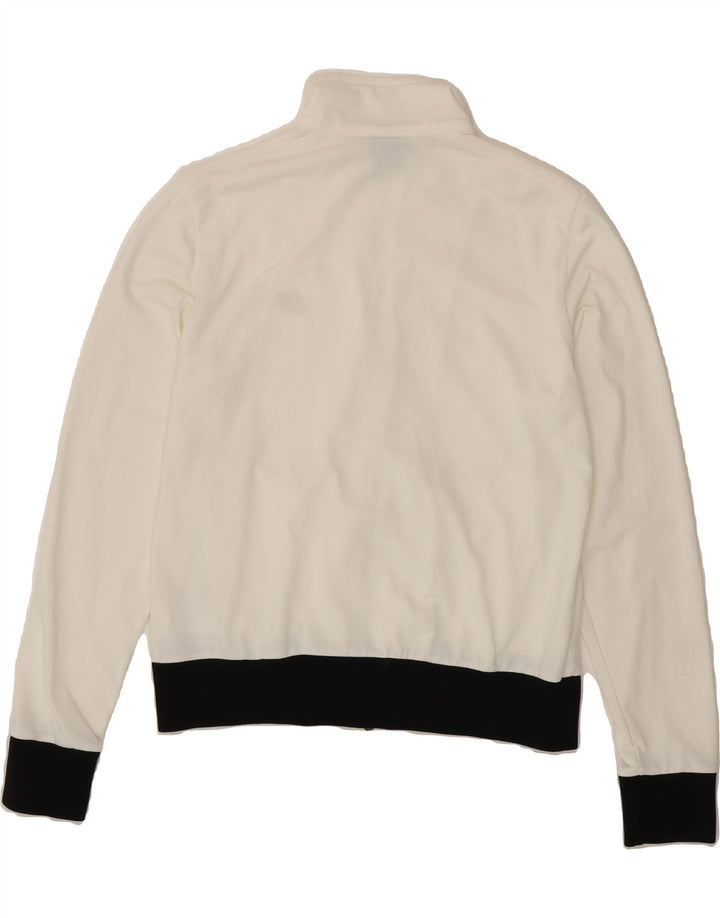 NIKE Womens Tracksuit Top Jacket UK 14 Large White Colourblock Polyester Vintage Nike and Second-Hand Nike from Messina Hembry 