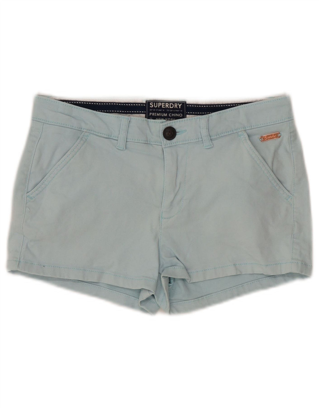 Pantaloni chino SUPERDRY pentru femei UK 6 XS W25 Albastru