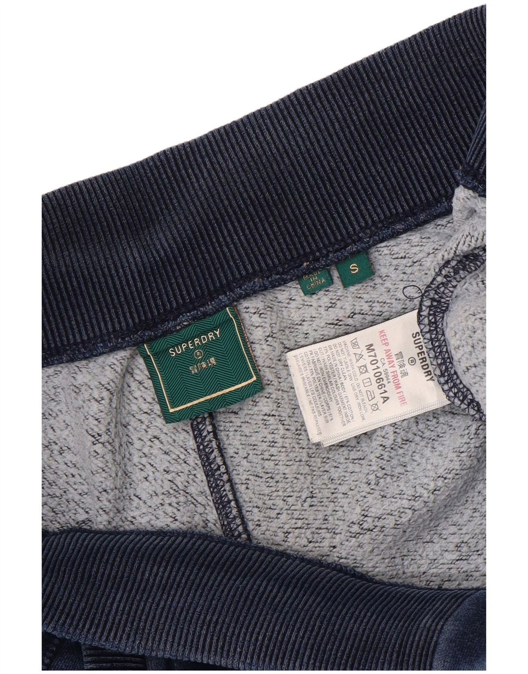 Pantaloni de trening pentru bărbați Superdry Pantaloni de jogging Mici, bleumarin, poliester
