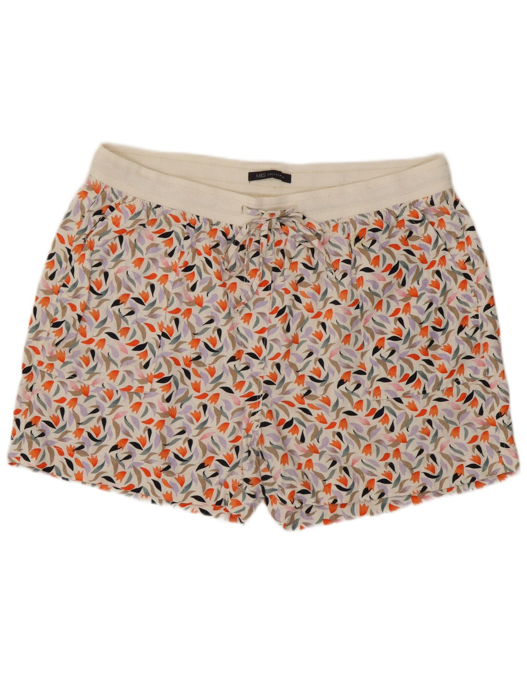Marks & Spencer Pantaloni scurți pentru femei UK 16 Mari, multicolore, cu flori