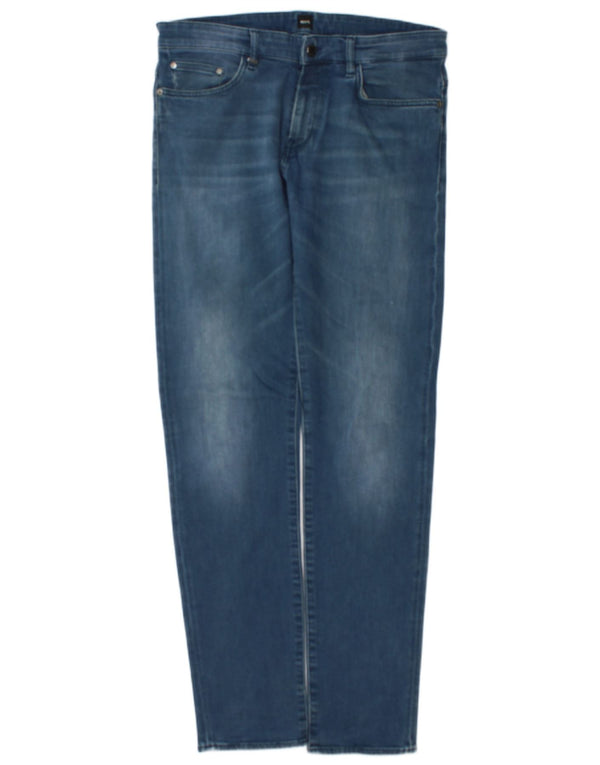 Blugi slim pentru bărbați Hugo Boss L34 L34 Bumbac albastru