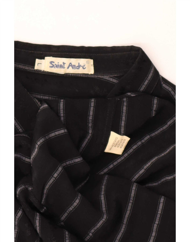 Camasă pulover pentru bărbați de epocă, mare, cu dungi negre, acetat