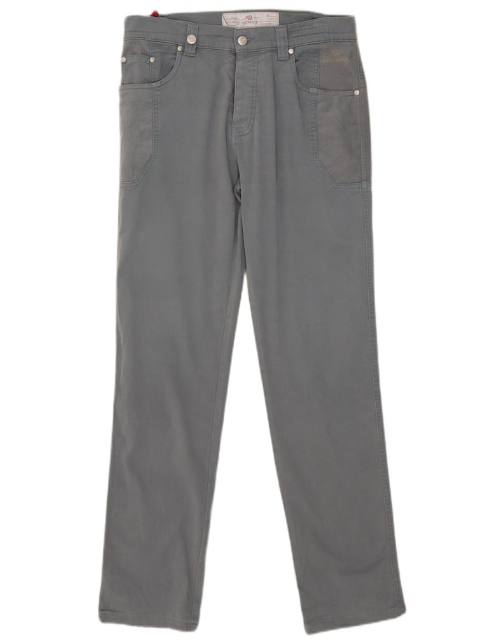 Nicwave Pantaloni casual subțiri pentru bărbați IT 48 Medium W32 L32 Bumbac gri