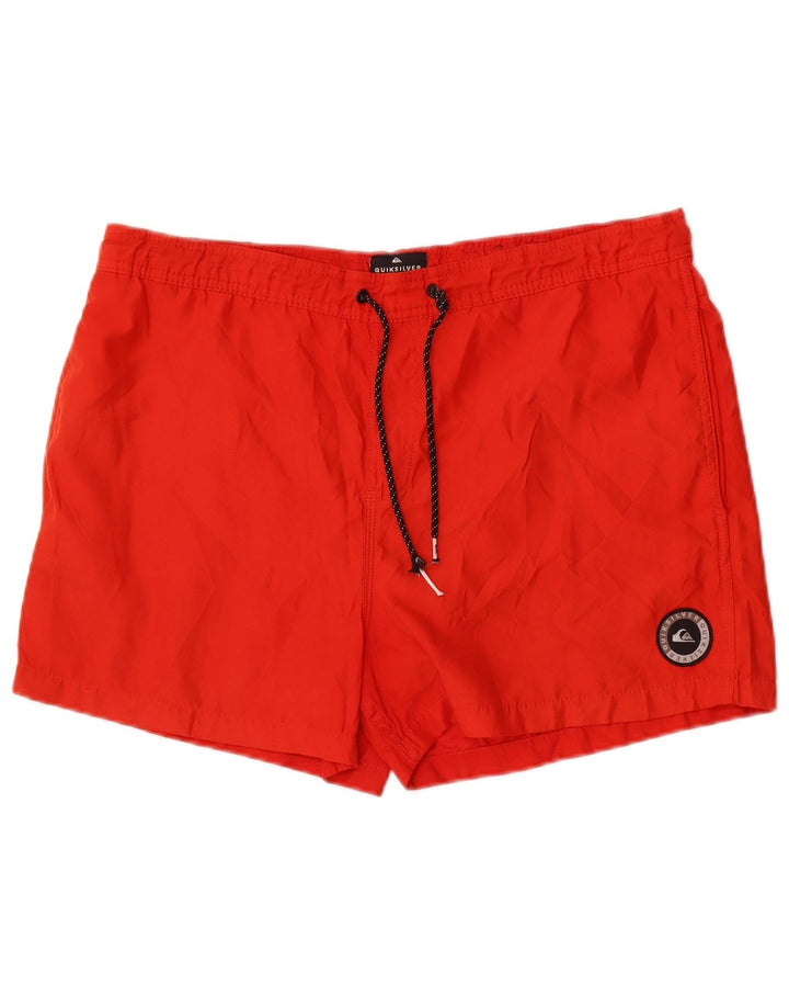 Pantaloni scurți sport Quiksilver pentru bărbați, poliester roșu mare