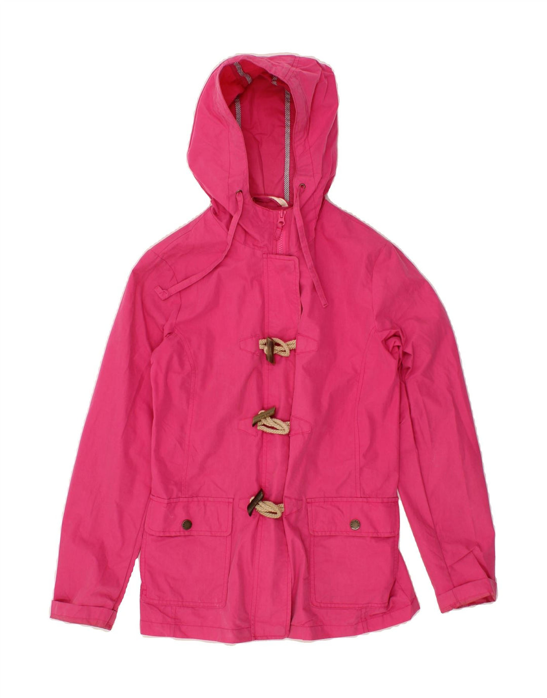 FAT FACE Womens Hooded Windbreaker Jacket UK 8 Small Pink Vintage Fat Face and Second-Hand Fat Face from Messina Hembry 