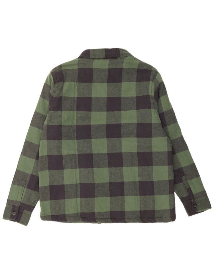 ACTIVE TOUCH Cămașă de flanel Lumberjack pentru bărbați XL, bumbac vichy verde