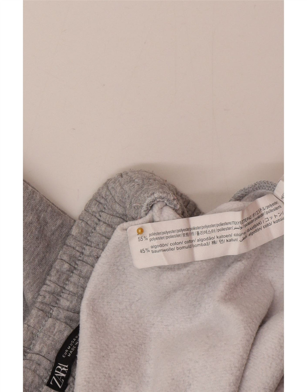Pantaloni de trening pentru femei Zara Pantaloni de jogging UK 12 Poliester cu pete gri mediu
