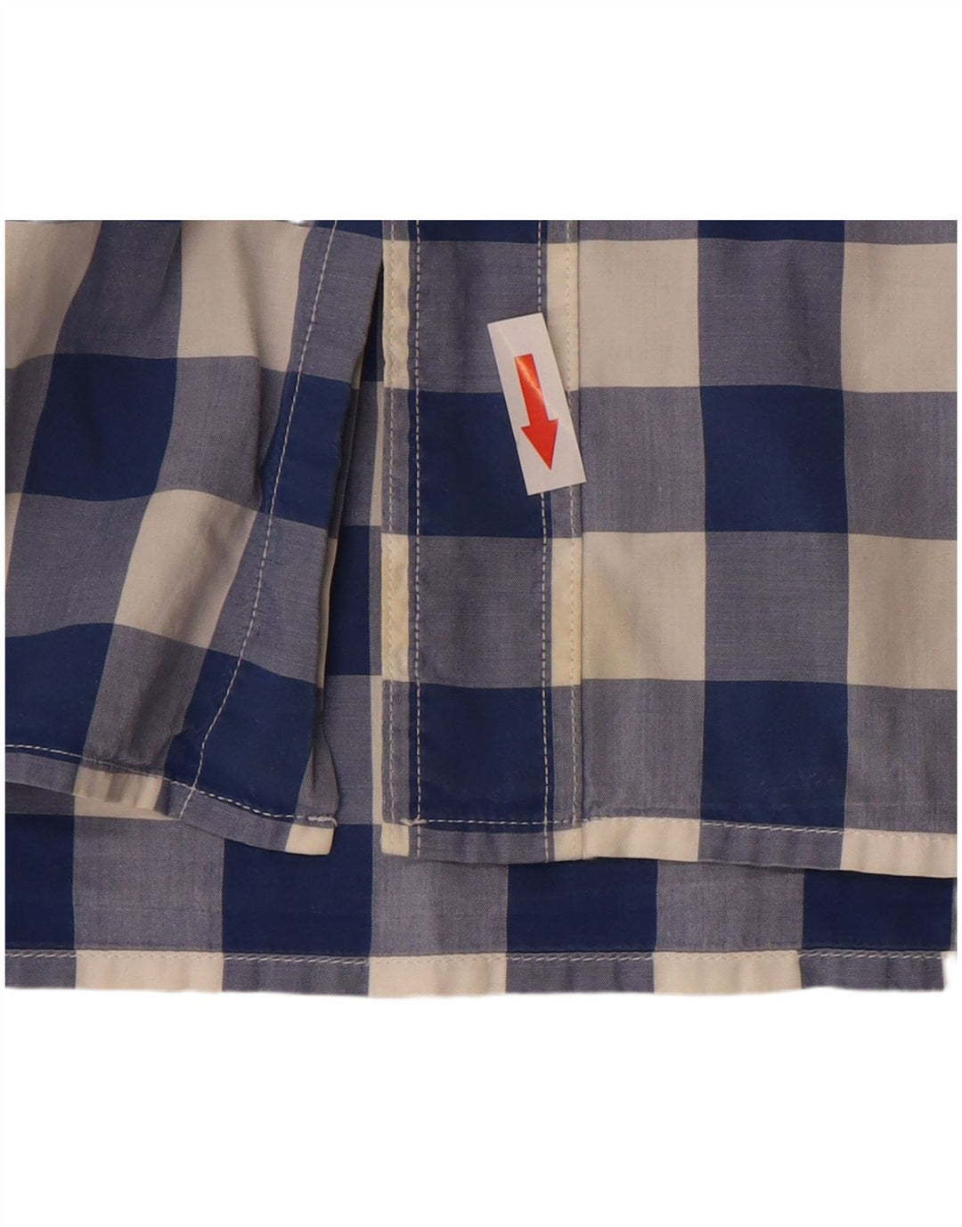 Cămașă Levi's pentru bărbați, cu mânecă scurtă, cu ajustare standard, din bumbac vichy albastru mediu