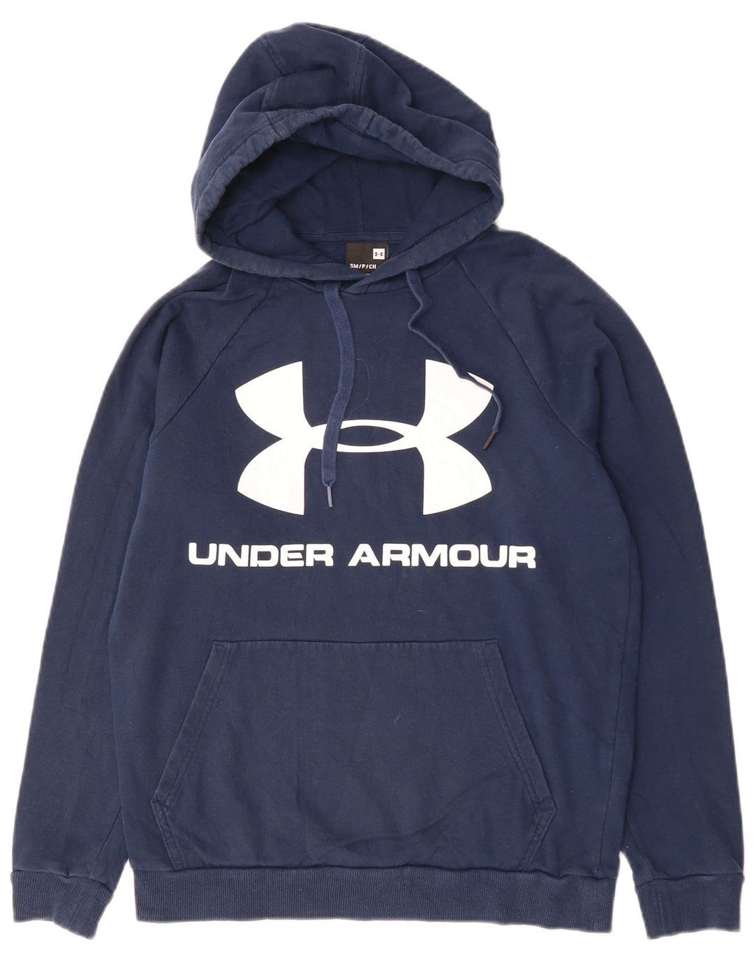 Hanorac grafic pentru bărbați UNDER ARMOUR Pulover mic din bumbac bleumarin