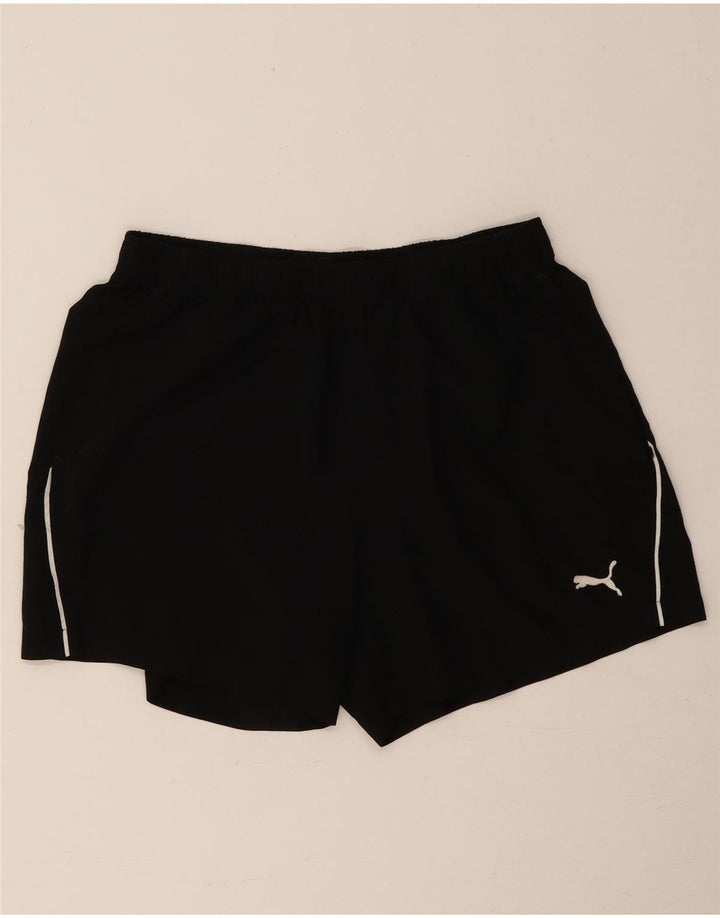 Pantaloni scurți sport PUMA pentru bărbați, mari, negru, poliester