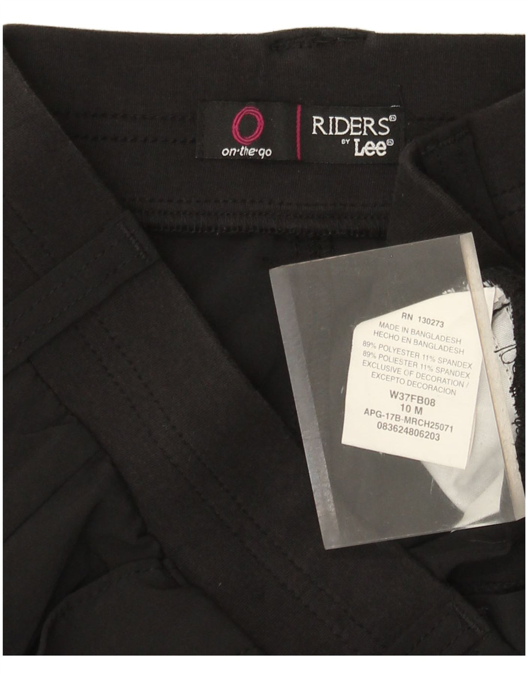 Pantaloni scurti cargo LEE Riders pentru femei cu talie înaltă US 10 Large W30 Poliester negru