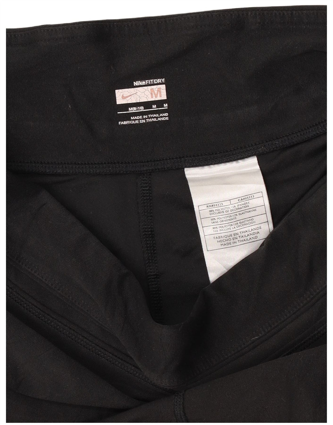 Leggings capri Nike Dri Fit pentru femei US 8/10 Poliester mediu negru