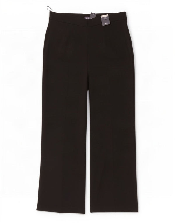 Marks & Spencer Pantaloni casual pentru femei cu talie înaltă UK 20 2XL W38 L32 Negru