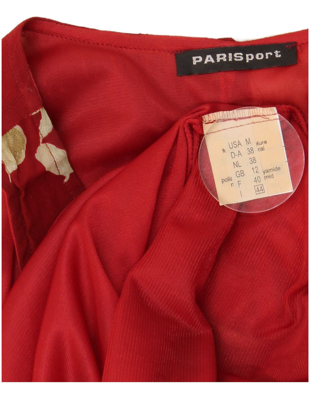 Rochie maxi fără mâneci Paris pentru femei UK 12 Medium Red Floral Viscose