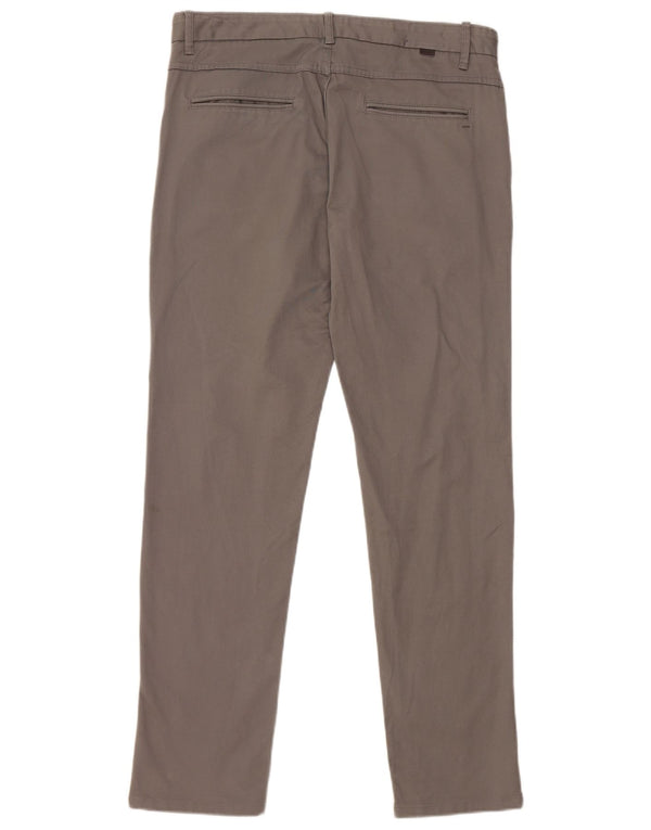 Pantaloni chino slim pentru bărbați Zara EU 42 Large W32 L30 Gri