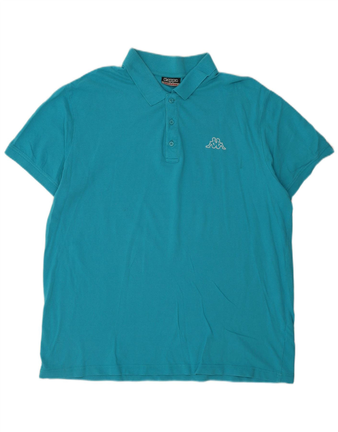 Cămașă polo pentru bărbați Kappa 2XL, bumbac albastru