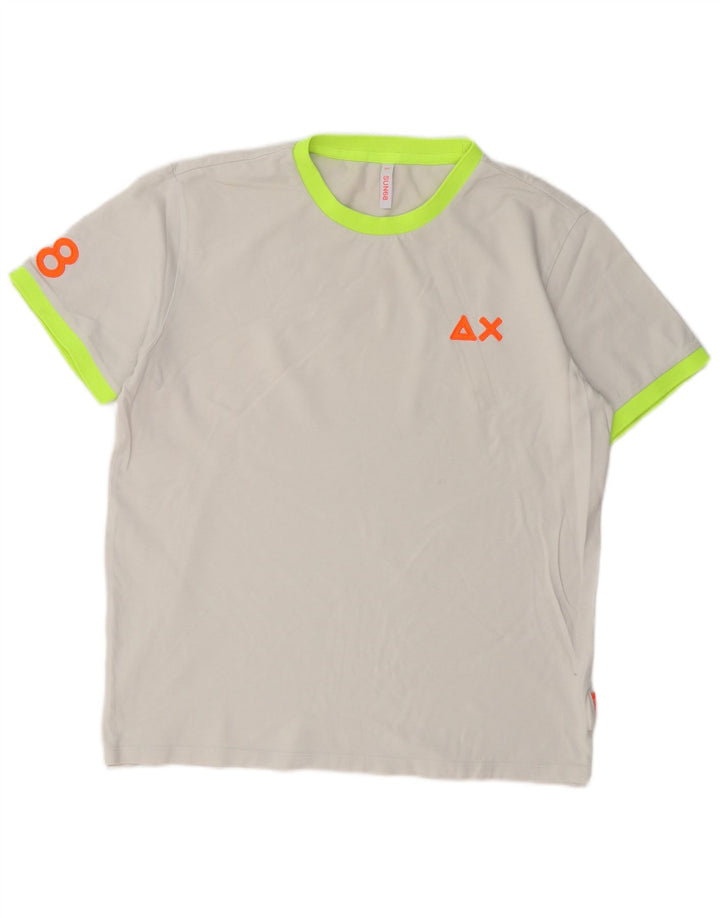 Sun68 Tricou grafic pentru bărbați Top 2XL bumbac gri