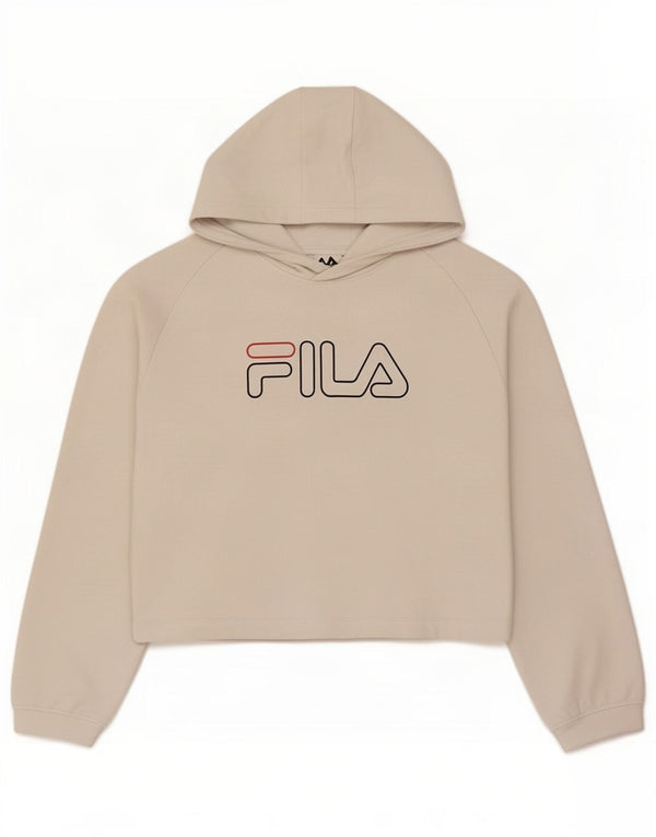 Pulover Fila Fete Graphic Hoodie 13-14 Ani Bumbac Alb