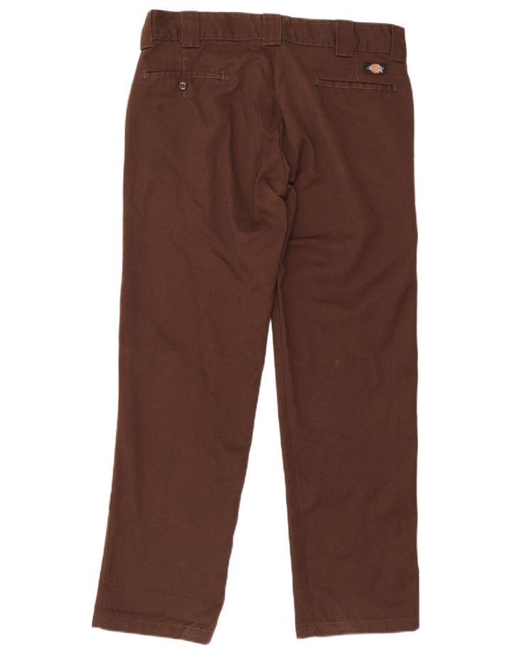 Pantaloni chino drepți pentru bărbați Dickies L34 L32 Poliester maro