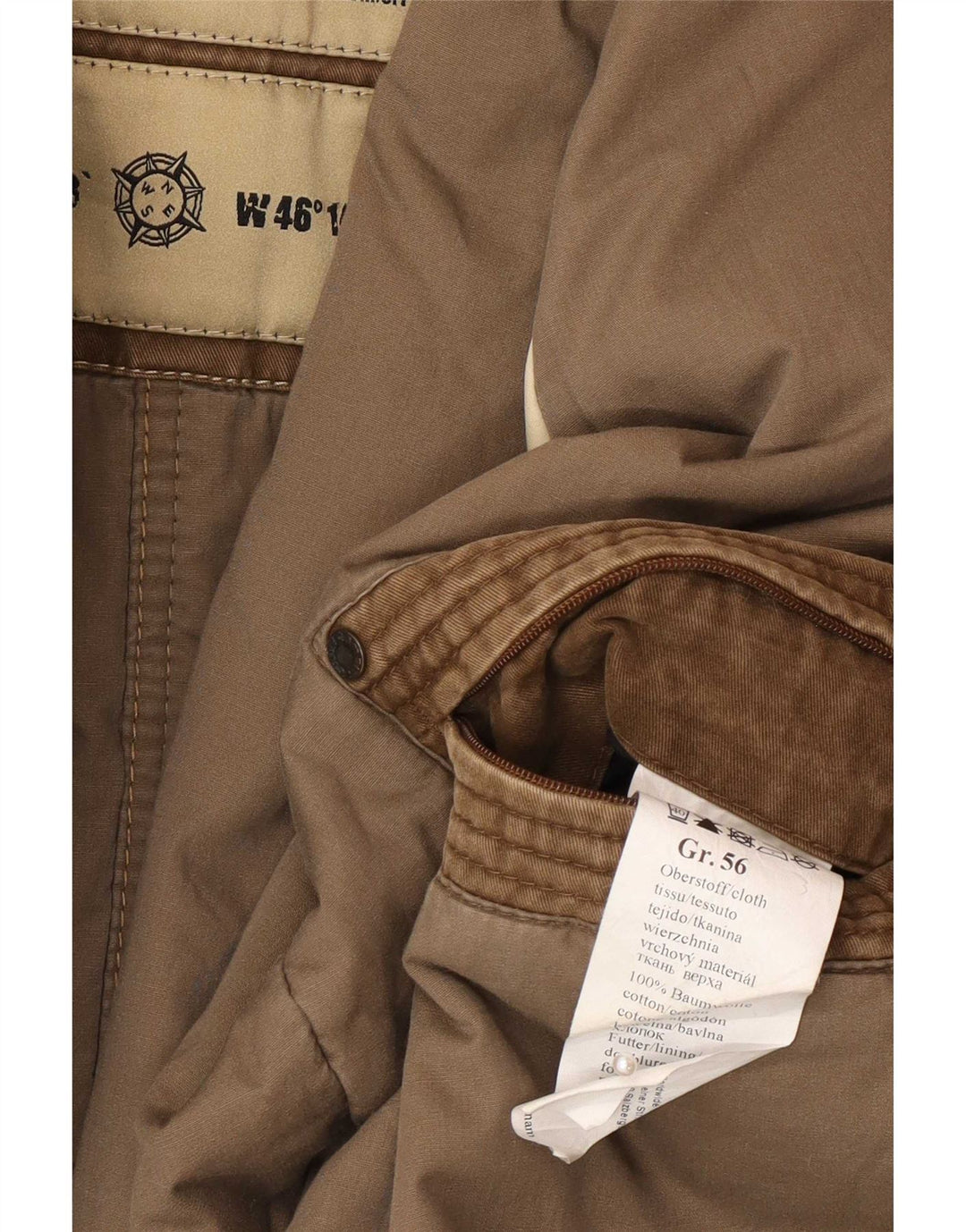 Jachetă militară pentru bărbați Camel Active IT 56 3XL bumbac maro