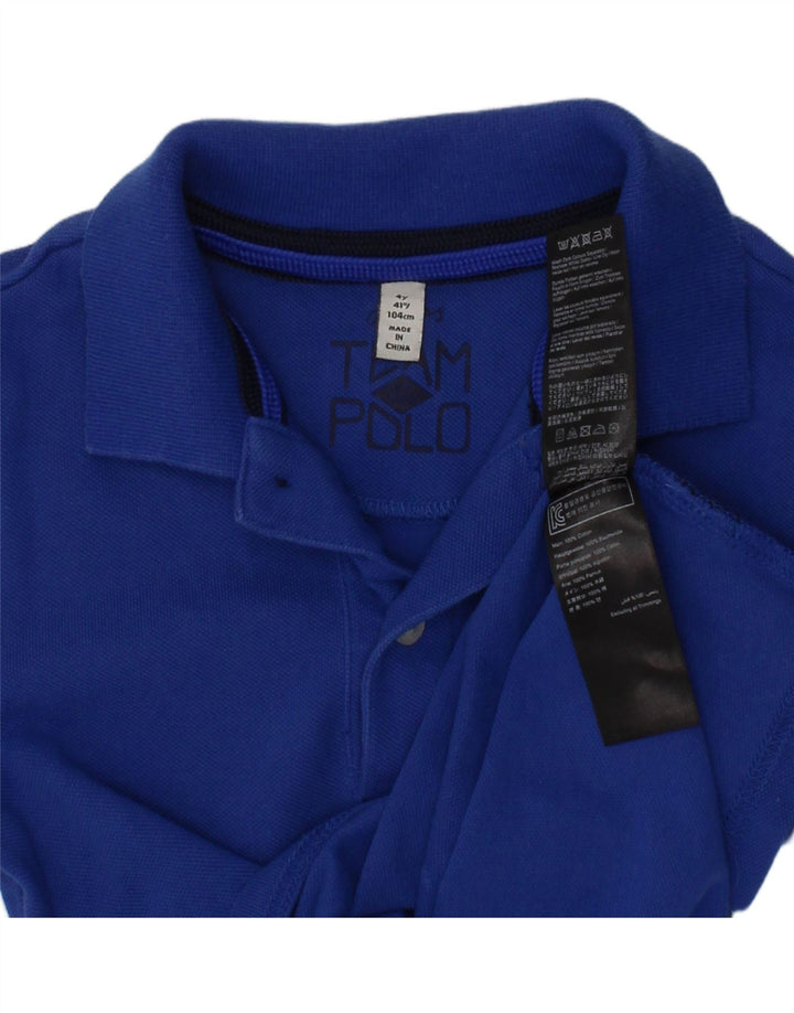 JOULES Boys Polo Shirt 3-4 Years Navy Blue Cotton Vintage Joules and Second-Hand Joules from Messina Hembry 