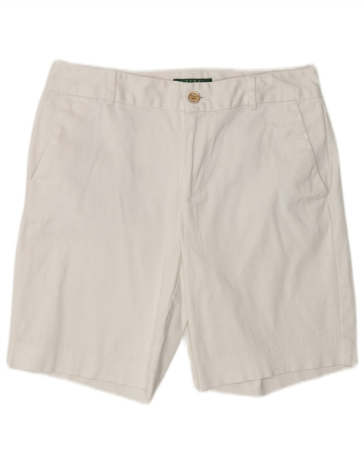 Pantaloni scurți chino pentru femei Ralph Lauren US 8 Medium W32 Bumbac alb